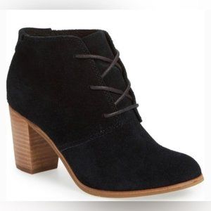 TOMS Lunata Suede Lace-Up Ankle Boots